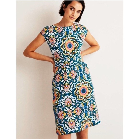 Boden Dresses & Skirts - NWOT Boden Florrie Jersey Dress Chesapeake Bay Bloomsbury, size 2 petite